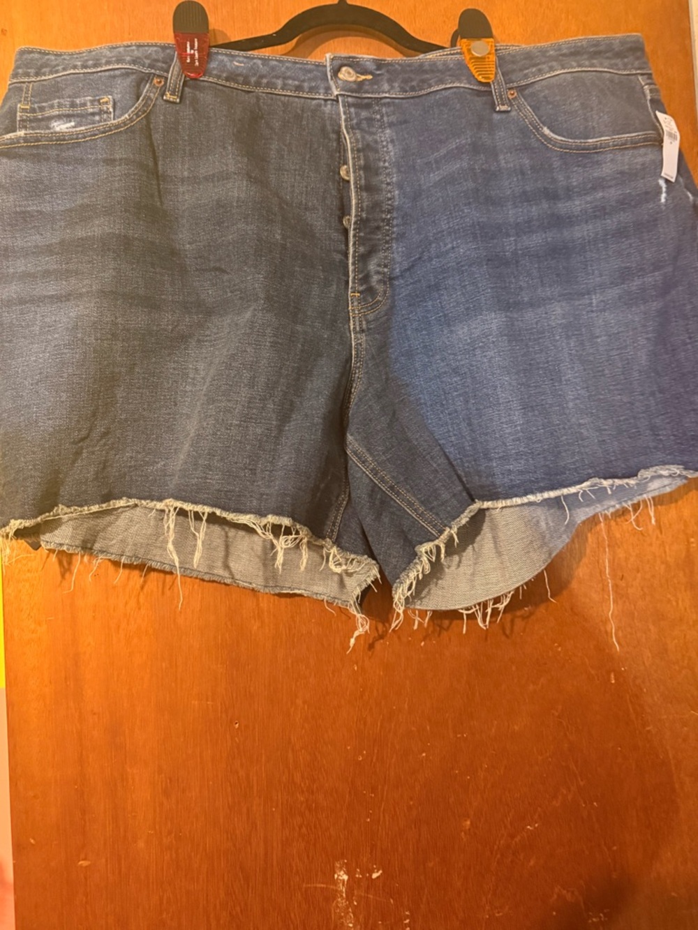 Old Navy Button Fly Denim Shorts - Frayed Hem